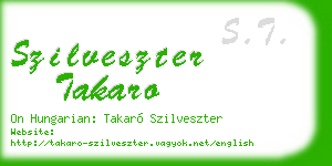 szilveszter takaro business card